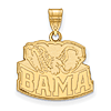 14kt Yellow Gold 5/8in University of Alabama Big Al BAMA Pendant