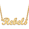 14k Yellow Gold Rebels Pendant with 18in Chain
