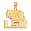 10kt Yellow Gold Large LSU Eye of the Tiger Pendant