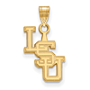 10kt Yellow Gold 3/8in Interlocked LSU Pendant