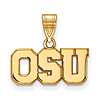 14kt Yellow Gold 3/8in Ohio State University OSU Pendant