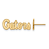 Univ. of Florida Gators Script Earrings Extra Small 14k Yellow Gold