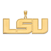 10kt Yellow Gold Extra Large Louisiana State University LSU Pendant