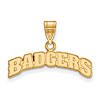 14kt Yellow Gold University of Wisconsin BADGERS Pendant 
