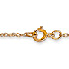 14k Yellow Gold 18in Cable Rope Chain .6mm