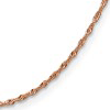 14k Rose Gold Singapore Chain 1mm