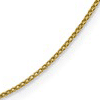 14k Yellow Gold Diamond-cut Open Franco Chain 1mm