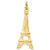 14kt Yellow Gold 1in Eiffel Tower Charm