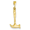 14kt Yellow Gold 7/8in Hammer Pendant