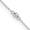 14kt White Gold 9in Mirror Beaded Anklet