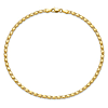 14k Yellow Gold Slender Double-Sided Heart Bracelet With Polished Finish 7in