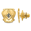 14k Yellow Gold Masonic Shield Lapel Pin