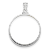 14kt White Gold Screw Top Bezel for 1 Oz American Eagle Coin