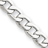 14kt White Gold 4.3mm Hollow Curb Link Chain