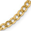 14kt Yellow Gold 4.3mm Hollow Curb Link Chain