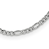 14k White Gold Hollow Figaro Chain 2.5mm