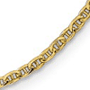 14k Yellow Gold Hollow Anchor Chain 2.4mm