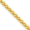 14kt Yellow Gold 1.45mm Hollow Wheat Chain