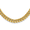 14k Yellow Gold Men's 22in Hollow Miami Cuban Link Chain 6mm