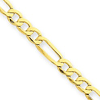 14kt Yellow Gold Hollow Figaro Chain 3.5mm