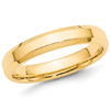 14kt Yellow Gold 4mm Bevel Edge Comfort Fit Wedding Band