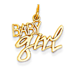 14kt Yellow Gold Baby Girl Charm