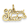 14kt Yellow Gold Special Sister Charm