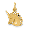 14k Yellow Gold Unicorn Charm 1/2in