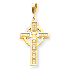 14kt Yellow Gold 1 1/4in Celtic Cross