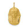 14k Yellow Gold 3-D King Tut Charm 5/8in