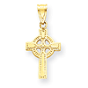 14kt Yellow Gold Beaded Celtic Cross