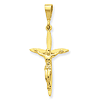 14k Yellow Gold 1 1/8in Passion Crucifix Pendant