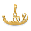 14k Yellow Gold Gondola Pendant