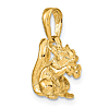 14k Yellow Gold 3-Dimensional Squirrel Charm
