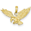 14k Yellow Gold Outstretched Eagle Pendant 5/8in