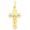 14kt Yellow Gold 1 1/2in Vented Crucifix