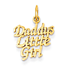 14k Yellow Gold Daddy's Little Girl Charm