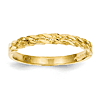 Stackable Rope Ring 14k Yellow Gold