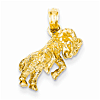 14kt Yellow Gold 3-D Aries Charm