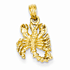 14kt Yellow Gold 3-D Scorpio Charm