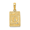 14k Yellow Gold Mile 0 Marker Key West Pendant