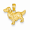 14kt Yellow Gold Springer Spaniel Dog Pendant
