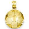 14kt Yellow Gold 1/2in Soccer Ball Charm