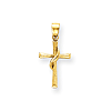 14kt Yellow Gold 11/16in Methodist Polished Cross