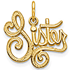 14kt Yellow Gold Sister Charm
