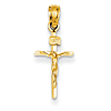 14kt Yellow Gold 9/16in Small INRI Crucifix