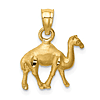 14k Yellow Gold Camel Pendant 1/2in