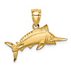 14k Yellow Gold Sailfish Pendant