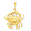 14kt Yellow Gold 1in Cancer Zodiac Pendant
