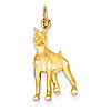 14kt Yellow Gold 3/4in Polished Boxer Charm